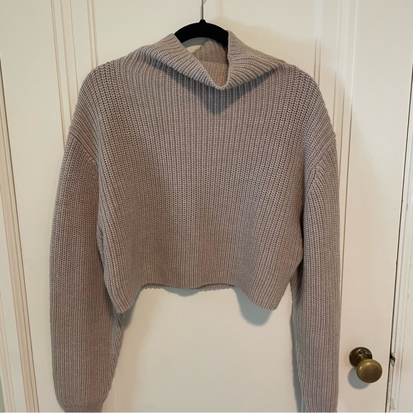 Aritzia Wilfred Montpellier Merino Wool Waist Turtleneck - Picture 3 of 6
